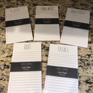 Rae Dunn Notepad Bundle- Set of 5